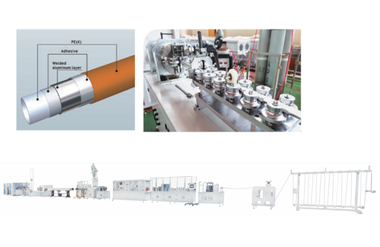 Butt Welding (Tig Welding/Laser welding) PERT-AL-PERT/PEX-AL-PEX/PE-AL-PE Pipe Production Line 