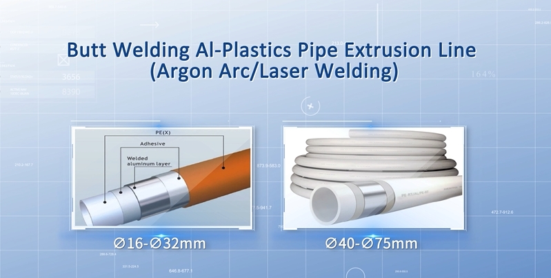 Butt welding PEX-AL-PEX Pipe Machine 
