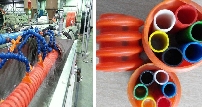 cable protection pipe production line
