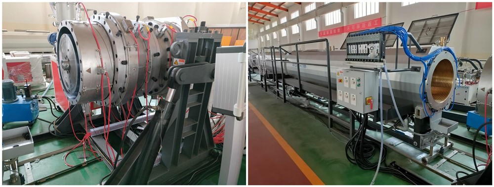 HDPE water pipe production machine